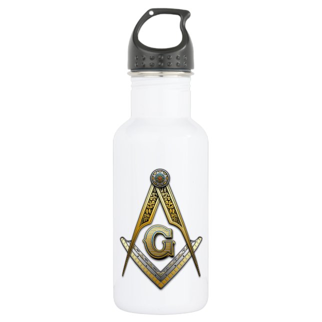 Masonic Square und Compasses Trinkflasche (Vorderseite)