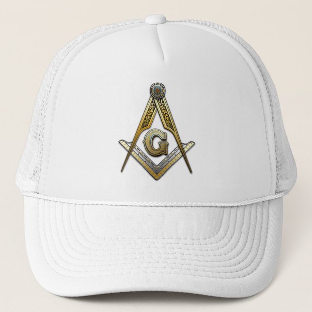 Masonic Square und Compasses Truckerkappe (Vorderseite)