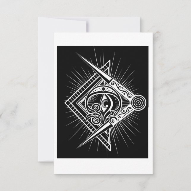Masonic Style Postkarte (Vorderseite)