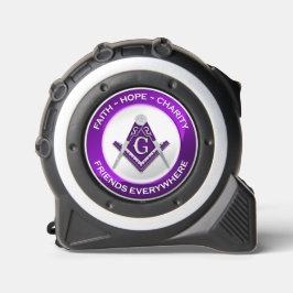 Masonic Tape Measure Purple Maßband