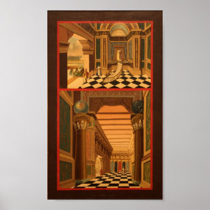 Masonic Tracing Board - Fellow Craft 2 Poster
