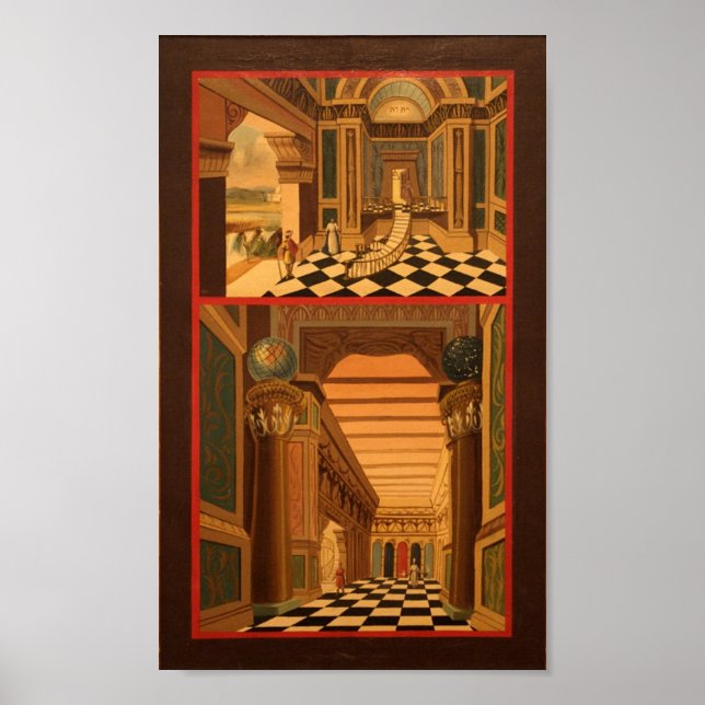 Masonic Tracing Board - Fellow Craft 2 Poster (Vorne)