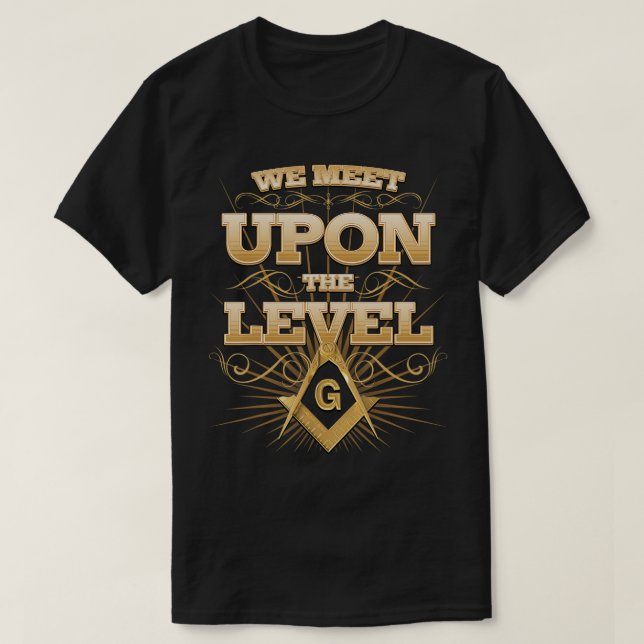 Masonic trifft sich auf den Level Freemason T - Sh T-Shirt (Design vorne)
