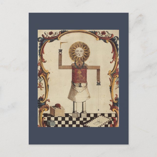 Masonische Kunst Postkarte (Vorderseite)