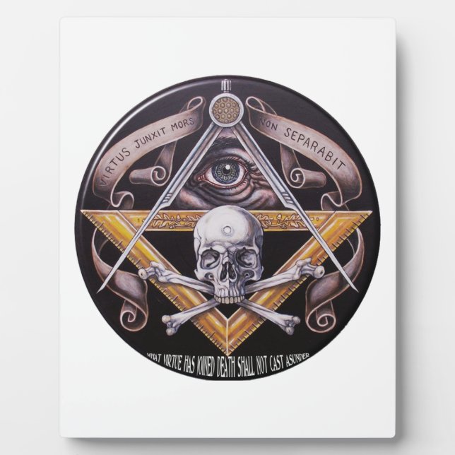 Masonische Tugend Fotoplatte (Vorderseite)