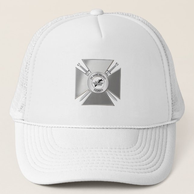 Masonisches Kreuz Truckerkappe (Vorderseite)