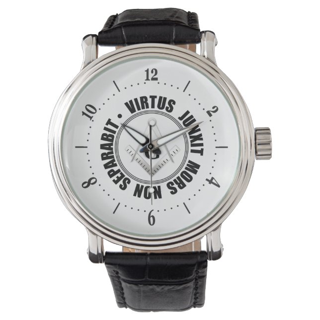 Masonisches Symbol Armbanduhr (Vorderseite)