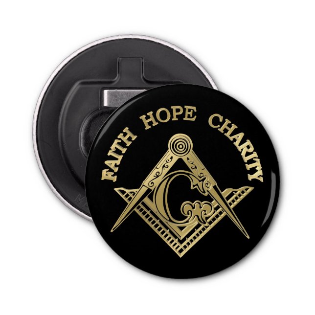 Masonisches Symbol Flaschenöffner (Vorderseite)