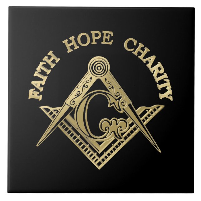 Masonisches Symbol Fliese (Vorderseite)