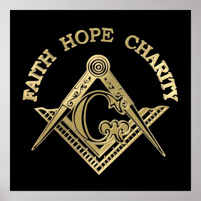 Masonisches Symbol Poster (Vorne)