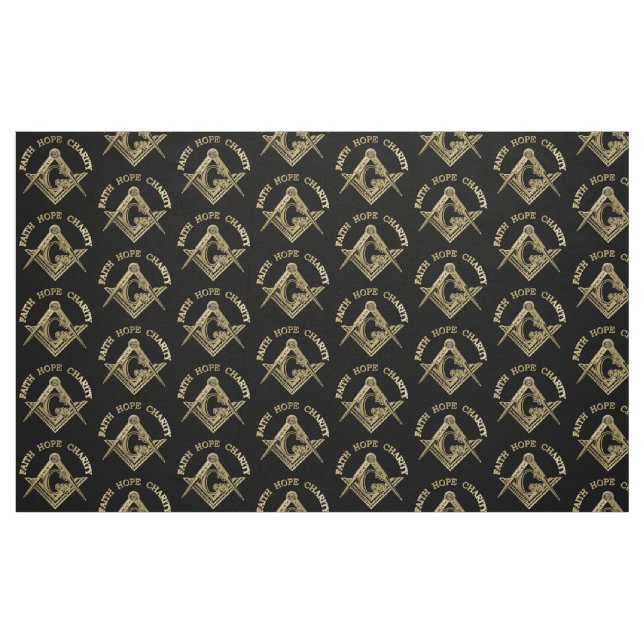Masonisches Symbol Stoff (Fat Quarter (45,7 x 55,9 cm))
