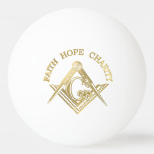 Masonisches Symbol Tischtennisball