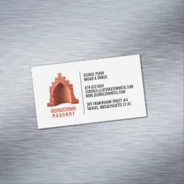 Masonry Chimney Magnetische Visitenkarte