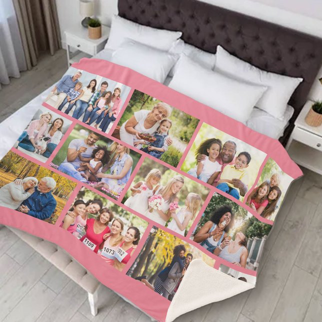 Masonry Grid 12 Foto Collage Pink Sherpa Blanket Sherpadecke (Von Creator hochgeladen)