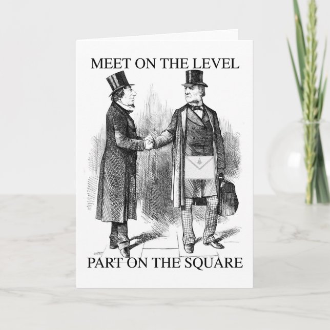 Masons-Treffen Karte (Vorderseite)