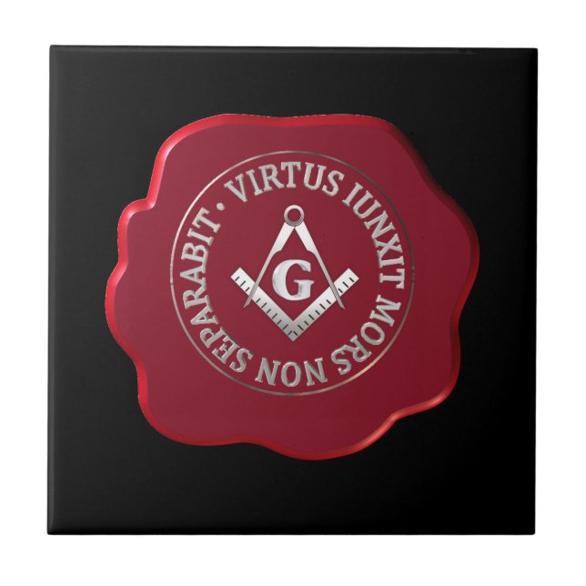 Masonwachs-Siegel Fliese (Vorderseite)