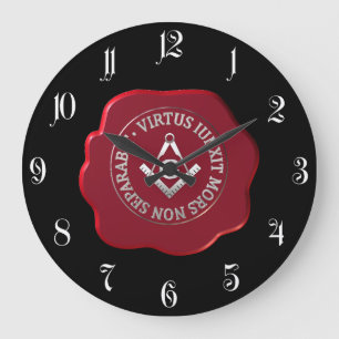 Masonwachs-Siegel Große Wanduhr