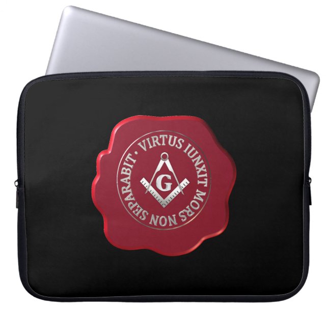 Masonwachs-Siegel Laptopschutzhülle (Vorderseite)