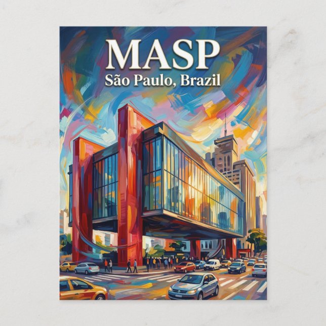MASP Brasilien Postkarte (Vorderseite)