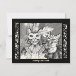 Masquarade Cat, Party Einladungen