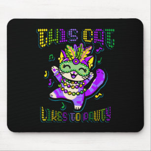 Masque Mardi Apparel Kostüme Mardi Gras Cat Mousepad