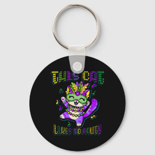 Masque Mardi Apparel Kostüme Mardi Gras Cat Schlüsselanhänger