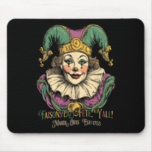 Masque Mardi Bekleidung Kostüme Vintage Mardi Gras Mousepad