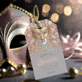 Masquerade 16 . Geburtstag Rose Gold V2 ID1032 Geschenkanhänger