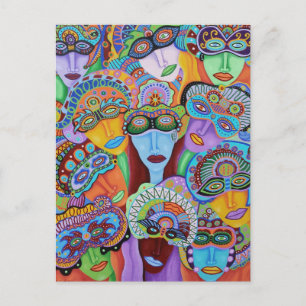 Masquerade 7 postkarte