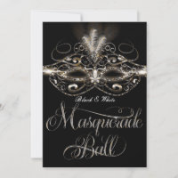 MASQUERADE BALL Elegante Party Einladungen