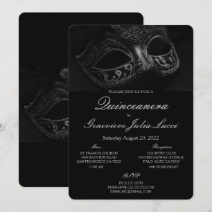 Masquerade Ball Quinceanera Party Einladung