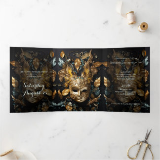 Masquerade Ball Quinceanera Party Einladung
