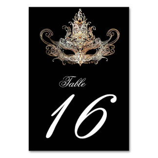 Masquerade Ball Tischnummer