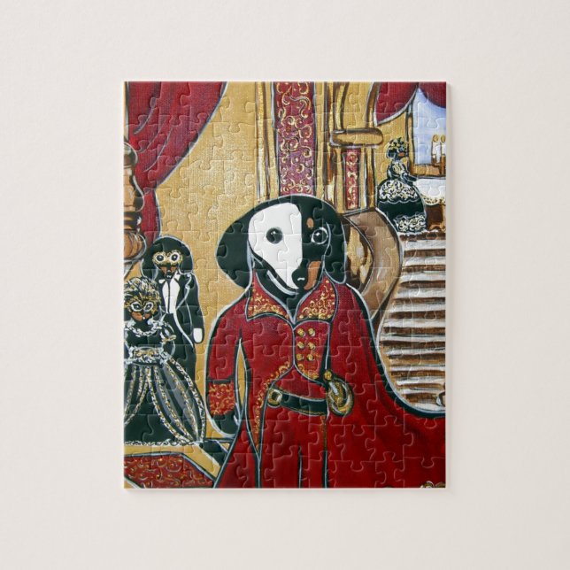 MASQUERADE-DACKEL PUZZLE (Vertikal)