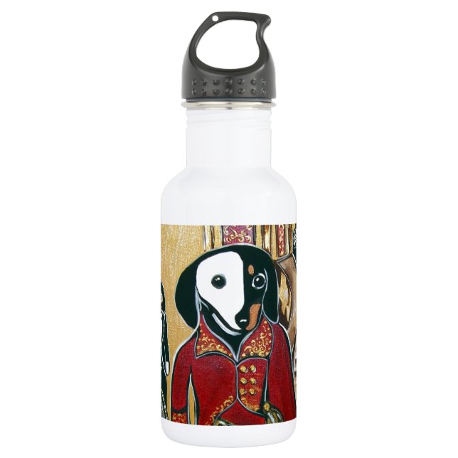 MASQUERADE-DACKEL TRINKFLASCHE (Vorderseite)