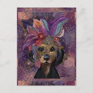 MASQUERADE DOXIE  KUNST      POSTKARTE