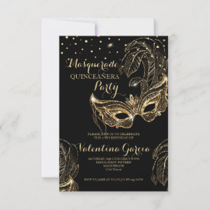 Masquerade Glitzer quinceanera Maske laden Save The Date