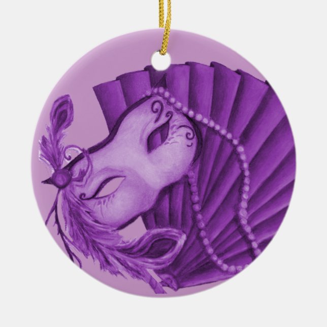 Masquerade im Violett Ornament (Vorne)
