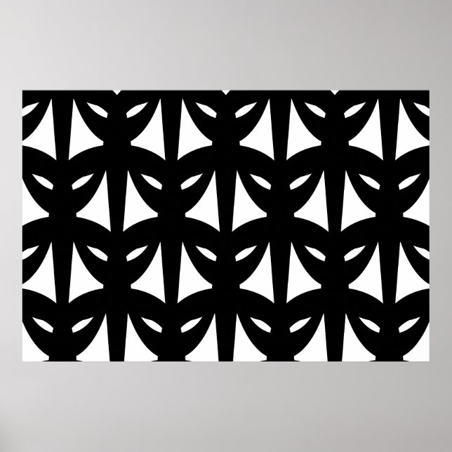 Masquerade in Schwarz und Weiß Poster (Vorne)