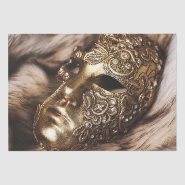 Masquerade Karneval Kostümmaske 17 Decoupage Seidenpapier (Vorderseite)
