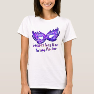 Masquerade Lila Glittermaske T-Shirt