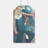 Masquerade Mask & Pearls Rainbow Gastgeschenk