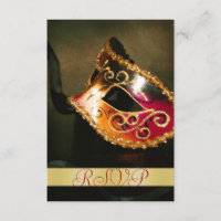 Masquerade Maske Holiday Gold UAWG Einladung