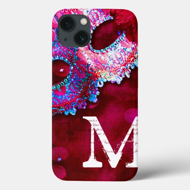 Masquerade Maske Kostüm Hallowongram IPAD Case (Rückseite)