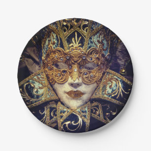 Masquerade Maske Viktorianisch elegant gotisch Pappteller