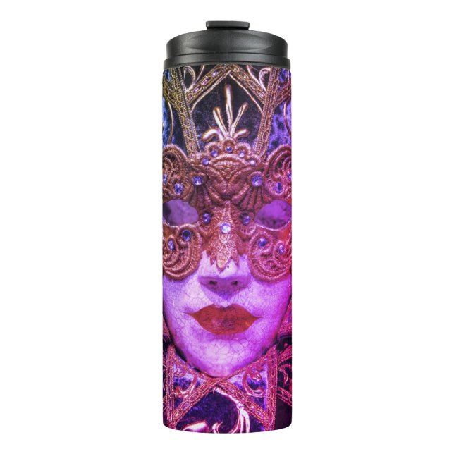 Masquerade Maske Viktorianisch elegant gotisch Thermosbecher (Vorderseite)