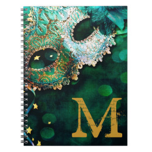 Masquerade Maskenkostüm Monogramm erste Note Buch