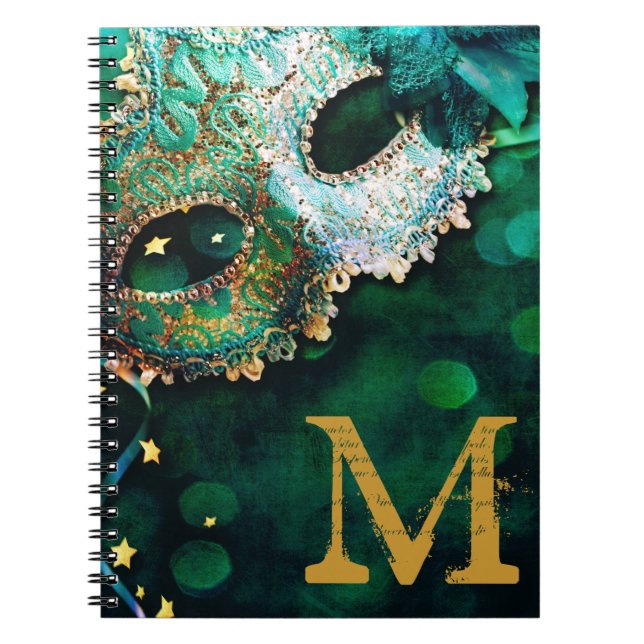 Masquerade Maskenkostüm Monogramm erste Note Buch (Vorderseite)