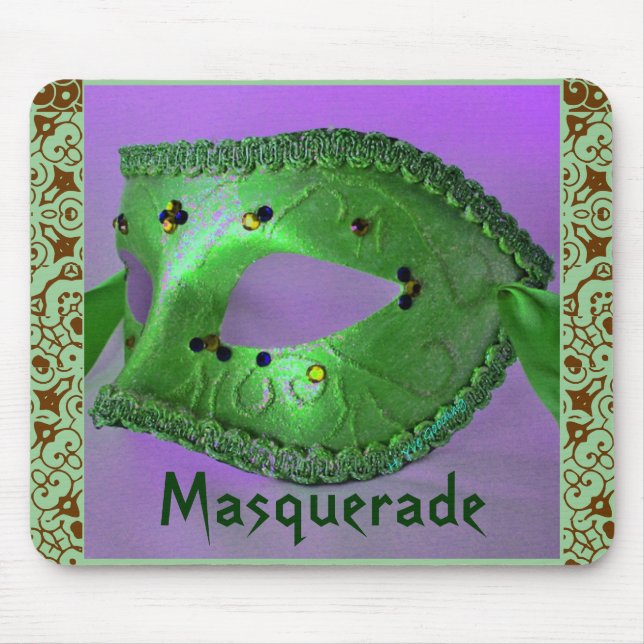 "Masquerade"-Mousepad - benutzerdefinierbar Mousepad (Vorne)