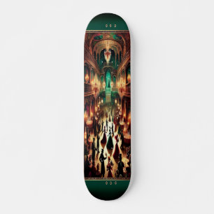 "Masquerade Mystique: Viktorianisches Ball Skatebo Skateboard